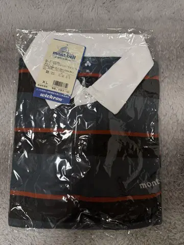 mont-bell XL 피케 셔츠 라거 셔츠 하프 슬리브 다크 블루