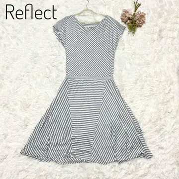 Reflect 리플렉트 슬리브리스 원피스 보더 사이즈 7