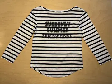매디슨 블루 24SS 티셔츠 티셔츠 보더 00 화이트 블랙