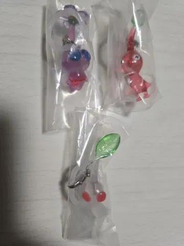 피크민 메지루시 액세서리 2 가챠가챠 깃털 빨간색 흰색 피크민