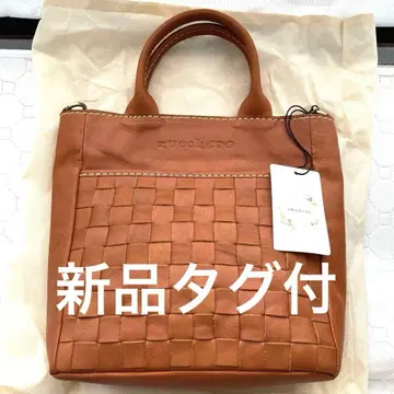 Zucchero Fila 가죽 2WAY 뜨개질 핸드백 숄더백