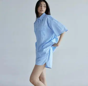 SeaRoomlynn 더블 포켓 BOYS 워크 셔츠 팬츠 셋업