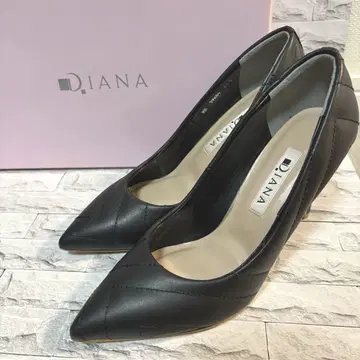 DIANA 블랙 퀼팅 펌프스