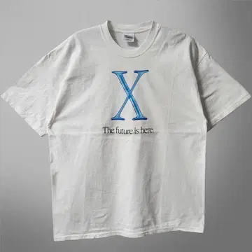 00s 애플 OS X 프로모션 티셔츠 양면 프린트 화이트 XL
