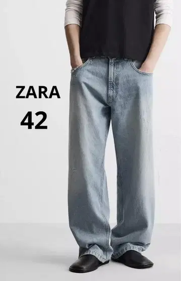 ZARA 자라 BAGGY FIT 데님 팬츠