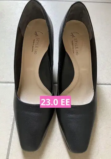 모드 에 자코모 스타일 라보 천연 가죽 블랙 5cm 힐 펌프스 일본제