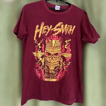 Hey Smith 티셔츠 M 사이즈 버건디