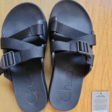 Chaco Chillos 슬라이드 샌들 블랙 28cm