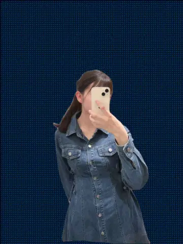 dazzy 사이드 레이스업 긴팔 데님 원피스 L