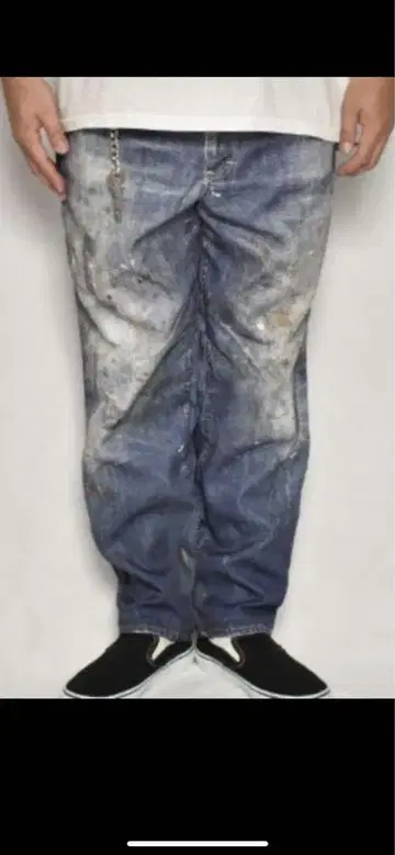 Us Fake Vintage Denim Easy Pants Type-L
