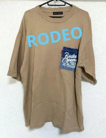 RODEO CROWNS 포켓 부착 티셔츠 베이지