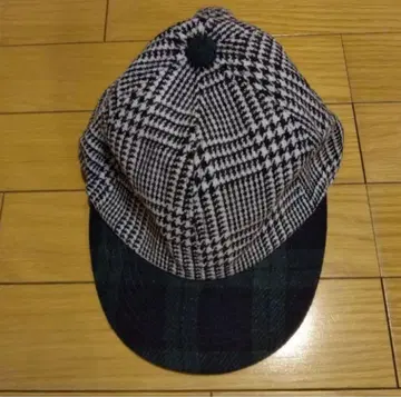 하운드 투스 패턴 야구 모자