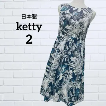 케티 ketty 무릎 기장 원피스 사이즈 2 M 슬리브리스 일본제