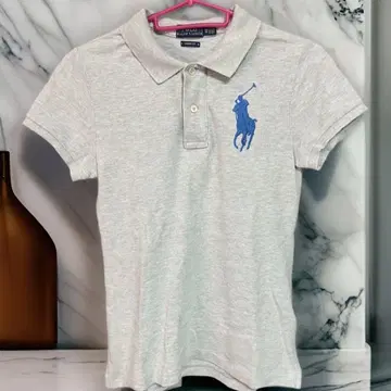 POLO RALPH LAUREN 그레이 피케 셔츠 XS