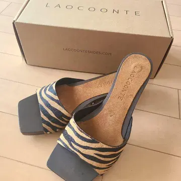 LAOCOONTE 트라 패턴 오픈토 샌들