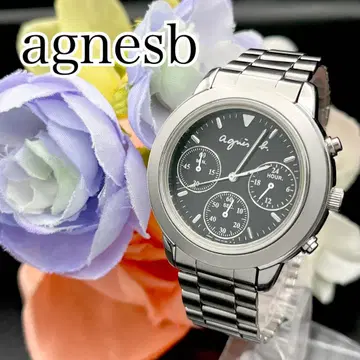 작동 손목시계 agnesb 애니에스베 새상품 배터리 여성용 실버 F17