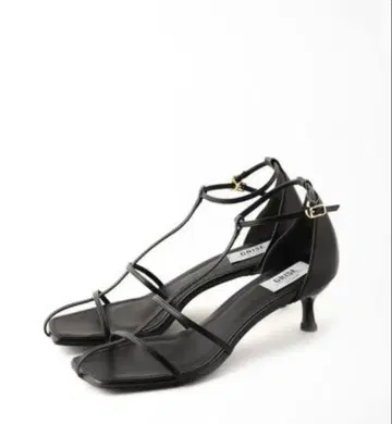 새상품급 루타론 GRISE 5cm 더블 T 스트랩 샌들 22.5