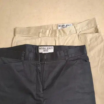 NATURAL BEAUTY BASIC 팬츠 2색 세트 XL