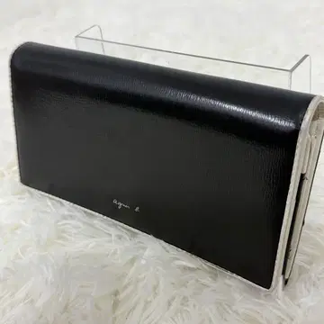 agnis b. 블랙 접이식 지갑