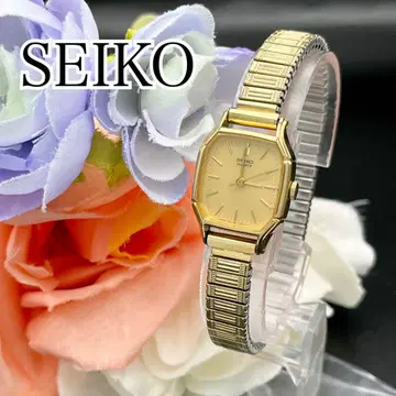 작동 손목시계 SEIKO 세이코 골드 새상품 배터리 여성용 F18