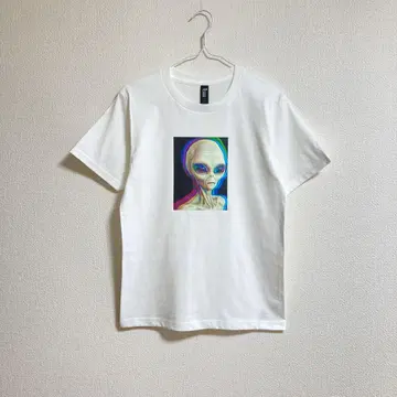 외계인 아트 T셔츠