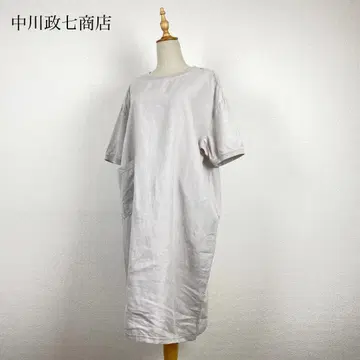 나카가와 마사시치 상점 린넨 티셔츠 원피스