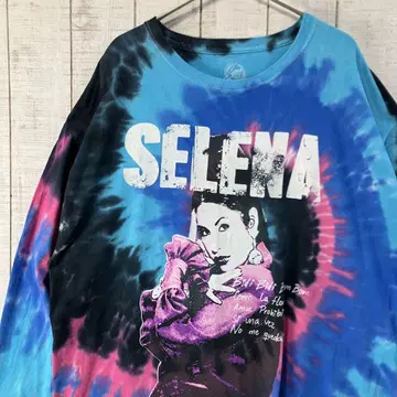 셀레나 Selena Quintanilla 구제 타이다이 롱T 아메카지