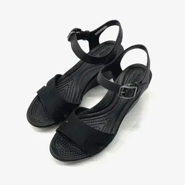 CROCS 웨지솔 힐 샌들 E1837