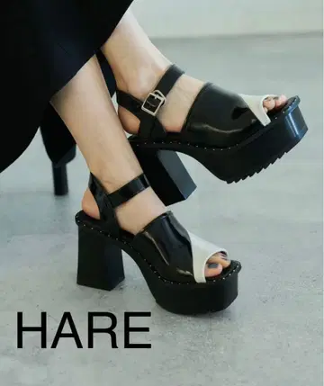 HARE 하레 샤크 밑창 청키 샌들 L 사이즈