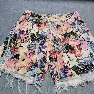 ZARA 컬러풀 꽃무늬 숏팬츠 XL