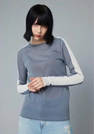 헤린 도트 사이 라인 메쉬 이너