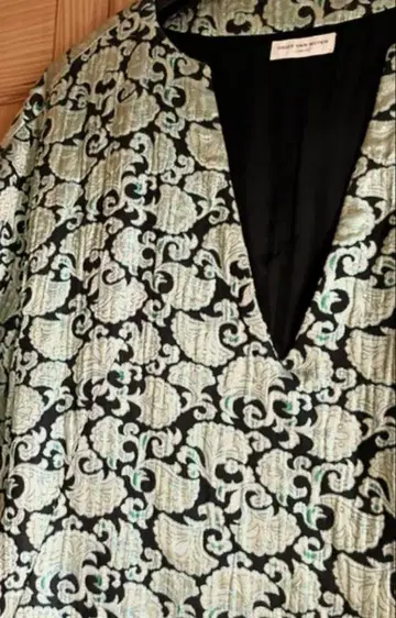 dries van notten 라메 자수 원피스