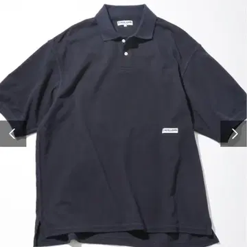 CAHLUMN 피케 셔츠 네이비_카우라무 하세가와 아키오AH.H
