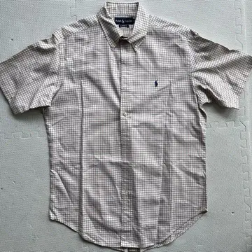 Ralph Lauren 반팔 체크 셔츠 L