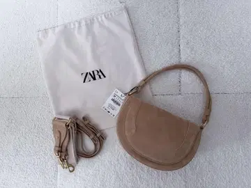 zara 더블 핸들 가죽 크로스 바디백