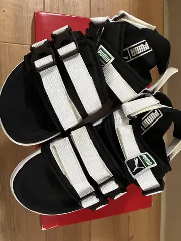 Puma 스포츠 샌들 366830 02 블랙/화이트
