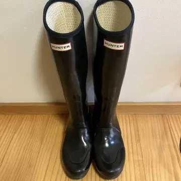HUNTER 블랙 장화 24cm