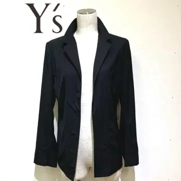 요지야마모토 와이즈 블랙 노카라 자켓