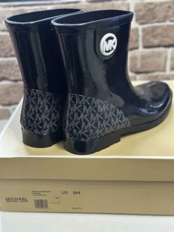 MICHAEL KORS 블랙 레인부츠 US 8M