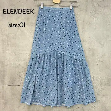 ELENDEEK 엘렌딕 페인트 롱 스커트 머메이드 01