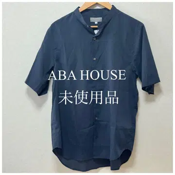 [ ABA HOUSE ] 네이비 반팔 셔츠 미사용품