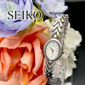 작동 손목시계 SEIKO 세이코 오벌 새상품 배터리 여성용 F21