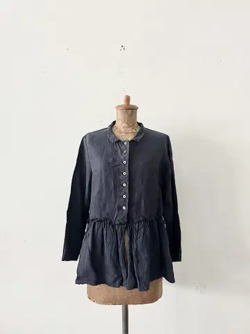 nestRobe 인디고 린넨 블라우스 린넨