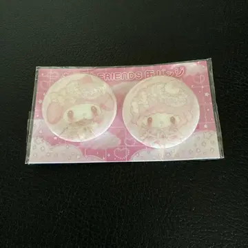 마이멜로디 피아노 딸기신문 부록 캔뱃지 산리오 미개봉