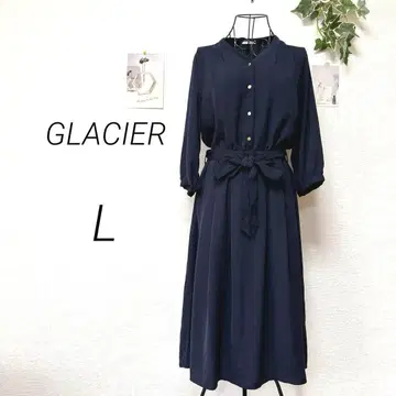 9086-1 그라시아 GLACIER 롱 원피스 L 무지
