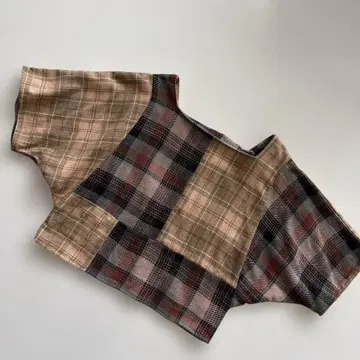 MALION vintage 마리온 빈티지 숏 기장 체크 상의
