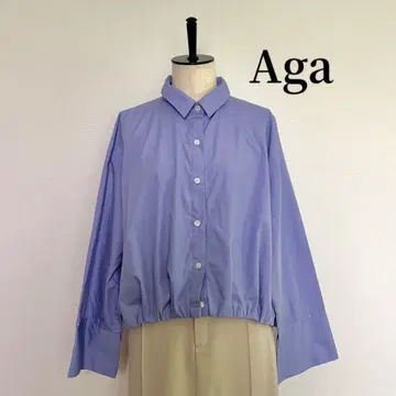 YAMADAYA [ Aga ] 퍼플 긴팔 버튼 셔츠