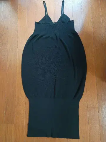 르 쉘 블루 앙샹트망 니트 원피스 벌룬 코쿤 40