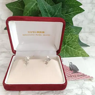 미키모토 진주 실버 귀찌
