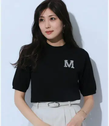 Mystrada 마이스트라다 비쥬 로고 풀오버 프렌치 시어 니트